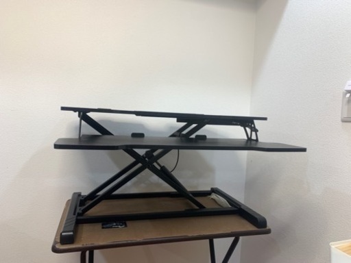 スタンディングデスク 高さ調整可 昇降式デスク 幅80cm 奥40cm