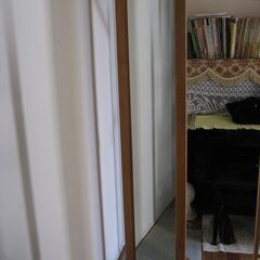 全身鏡 全身ミラー  ハンガー付ミラー 　美品
