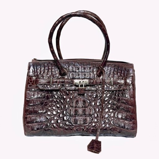 最高級 クロコダイル ワニ革　セカンドバッグ　BR