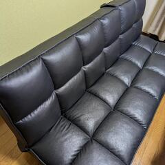  【無償】レザーソファーベッド