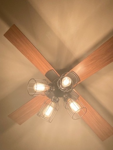 シーリングファン　アンティークライト