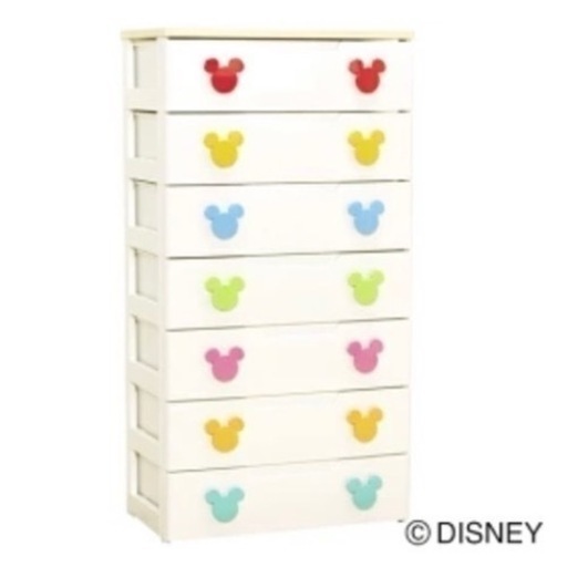 ミッキー　チェスト　タンス　7段　2個セット