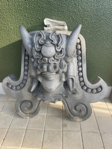 鬼瓦　特大　奈良　瓦字製