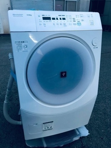 ③ET2379番⭐️10.0kg⭐️ SHARPドラム式電気洗濯乾燥機⭐️