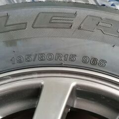 【新車外し】4本セット ジムニーシエラ アルミホイール タイヤ 195/80R15の画像