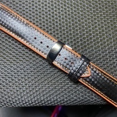 22mmカーボンラバーベルト