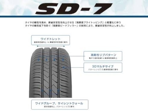 新品タイヤ　手渡しok 215/55r17 TOYO sd-7  4本セット　2022年製造以降のみ　出来立て新品タイヤ　