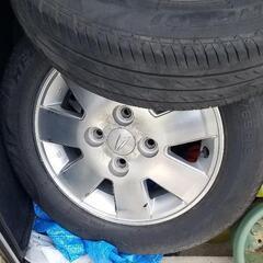 軽自動車アルミホイールタイヤ付き