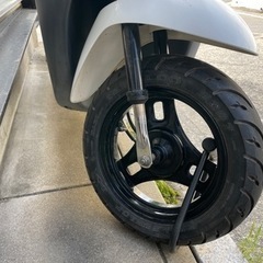 スズキ　レッツ4  カゴ、ボックス、U字ロック付きの画像