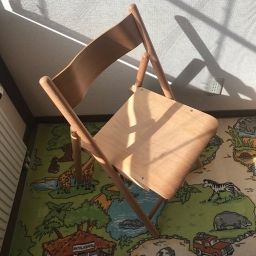 無印良品　デスクチェア　ブナ材