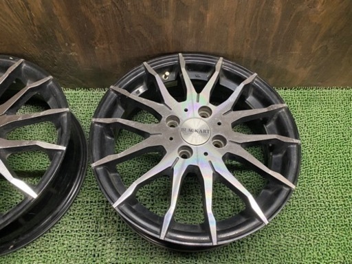 No.605 15×5J +45 4H -100 中古 アルミホイール 4本 15インチホイール