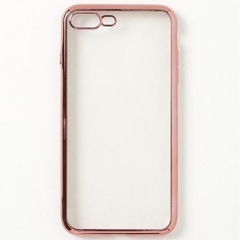 新品未使用　バンパー風背面クリアメタリックiPhoneケース　iPhone11pro maxの画像