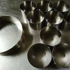 製菓器具 セルクル３種10点　-中古-