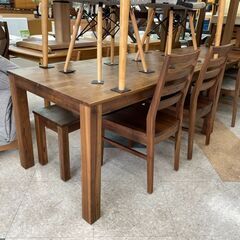 ✨関家具 ダイニング4点セット ORZ(オーズ)160 ?定価￥124,190? ウォールナット材使用  ベンチ椅子✨