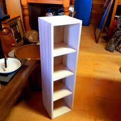 ミニラック 木製シェルフ 棚 CDラック 4段　/UJ-0015 南