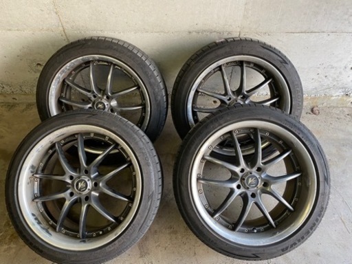 【今月いっぱいまでの出品】WORK VS ss 夏タイヤ付き4本 18インチ 深リム アリスト チェイサー マークⅡ