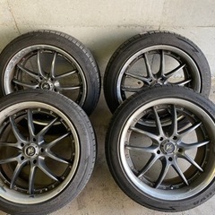 【今月いっぱいまでの出品】WORK VS ss 夏タイヤ付き4本 18インチ 深リム アリスト チェイサー マークⅡ 