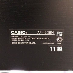 CASIO 電子ピアノ　AP-420BN の画像