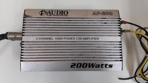 現状品】4CHANNELアンプAF-200 (錬金堂戸塚影取店) 戸塚のカー 現状品】4CHANNELアンプAF-200 (錬金堂戸塚影取店) 戸塚のカー