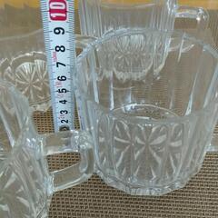 クリスタルガラスコーヒーカップ　5個組の画像