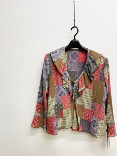 丹後ちりめんボレロ  和柄　和風カーディガン  M〜L  着物　羽織　上着