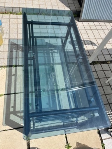 ガラス天板応接テーブル1000円