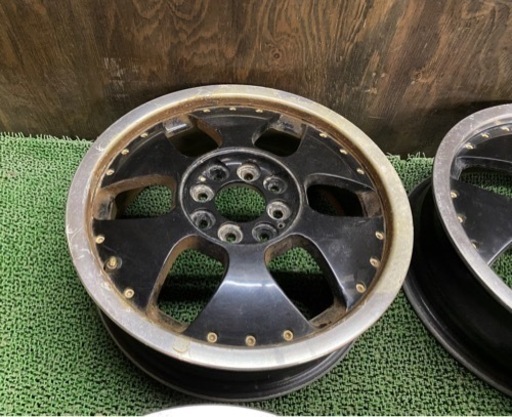 No.609 15×5.0J +42 PCD100 /PCD110 4H 15インチホイール マルチホイール 中古 4本セット
