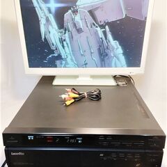 希少美品 パイオニア LDプレイヤー LD-W1 新品三色AVケーブル付 動作品