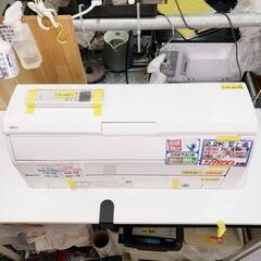 【クリーニング済】標準設置費用込★掃除ロボ付★富士通（FUJITSU）エアコン 2.2k（冷房6〜9畳用）2020年製 管理番号81204