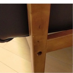 あと2日！2人掛けソファ　ウッドフレームの画像