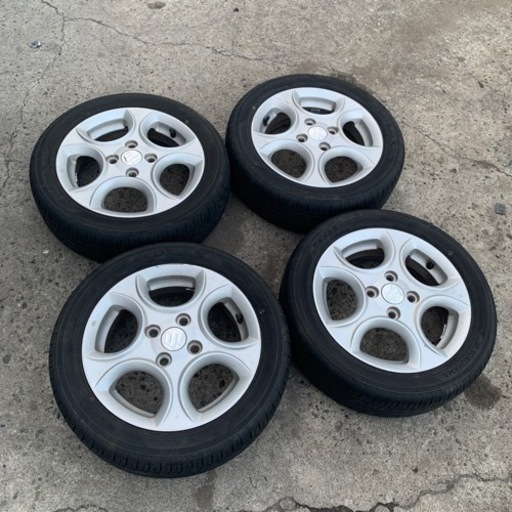 165/55R14夏タイヤスズキ純正アルミホイール4本セット