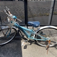 無料 水色 子供用自転車19インチくらい