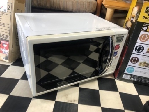 【リサイクルサービス八光　田上店　安心の1か月保証　配達設置OK】シャープ SHARP RE-S5A-W [オーブンレンジ 15L ホワイト系]