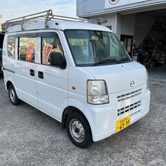 【軽バン】マツダ スクラム　ルーフキャリア付き、車検R6年3月ま...