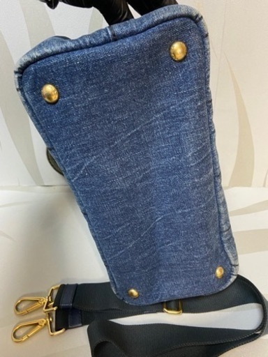 PRADA プラダ　カナパ　S デニム　トートバッグ