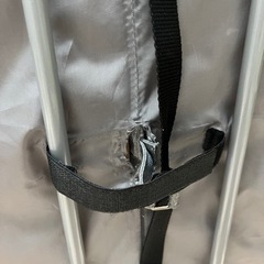 ベビーベッド　折りたたみ　グレーの画像