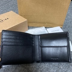 COACH 二つ折り財布 美品の画像