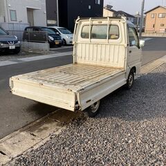 総額8.0万円★4WD★Tベルシール★AC＆パワステあり★平成14年式 スバル サンバートラック 4WD TB(TT2) 16.3万キロ 車検なし ホワイトの画像