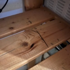 IKEA 棚　木製の画像