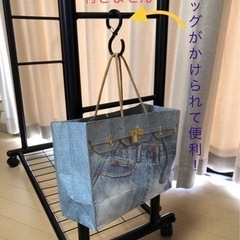 ２段パイプハンガーラックの画像