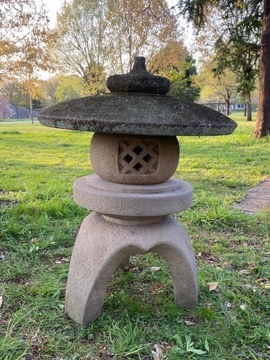 ◎お値下げしました‼️ 逸品 時代 雪見 石灯篭 石灯籠 灯篭灯籠燈籠御影石道祖神石仏庭園庭石坪庭鑑賞オブジェ茶人古田織部古民具盆栽石仏蹲庭