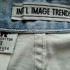 ９０Ｓ ビンテージ INT'L IMAGE TRENDS インターナショナル イメージ トレンズ レディース デニムハーフパンツの画像