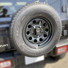 【新車外し】ジムニーシエラ スペアタイヤ 鉄ホイール Bridg...