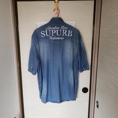 デニムシャツ3L(7分)の画像