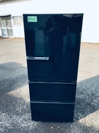 ①✨2019年製✨2719番 AQUA✨ノンフロン冷凍冷蔵庫✨AQR-SV27H(K)‼️