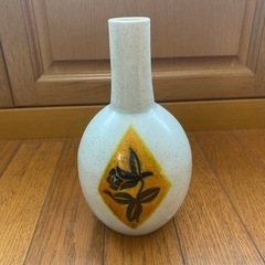 松本佐一　花瓶　花柄　骨董品