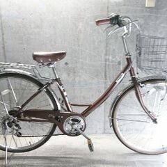 自転車中古 Viaggio 外装6段変速 オートライト カゴリア...