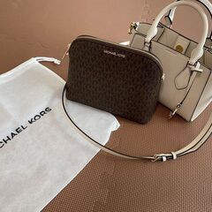 新品同様】MICHAEL KORS ショルダーバッグ 白 ポーチ付き 【未使用品】