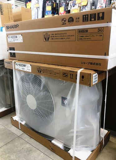 シャープ ルームエアコン  AY-N22DM  未使用品 2.2Kw　2021年製