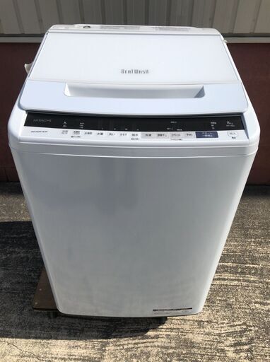 HITACHI/日立 BW-V80E 全自動洗濯機 8kg 2019年製 J04021